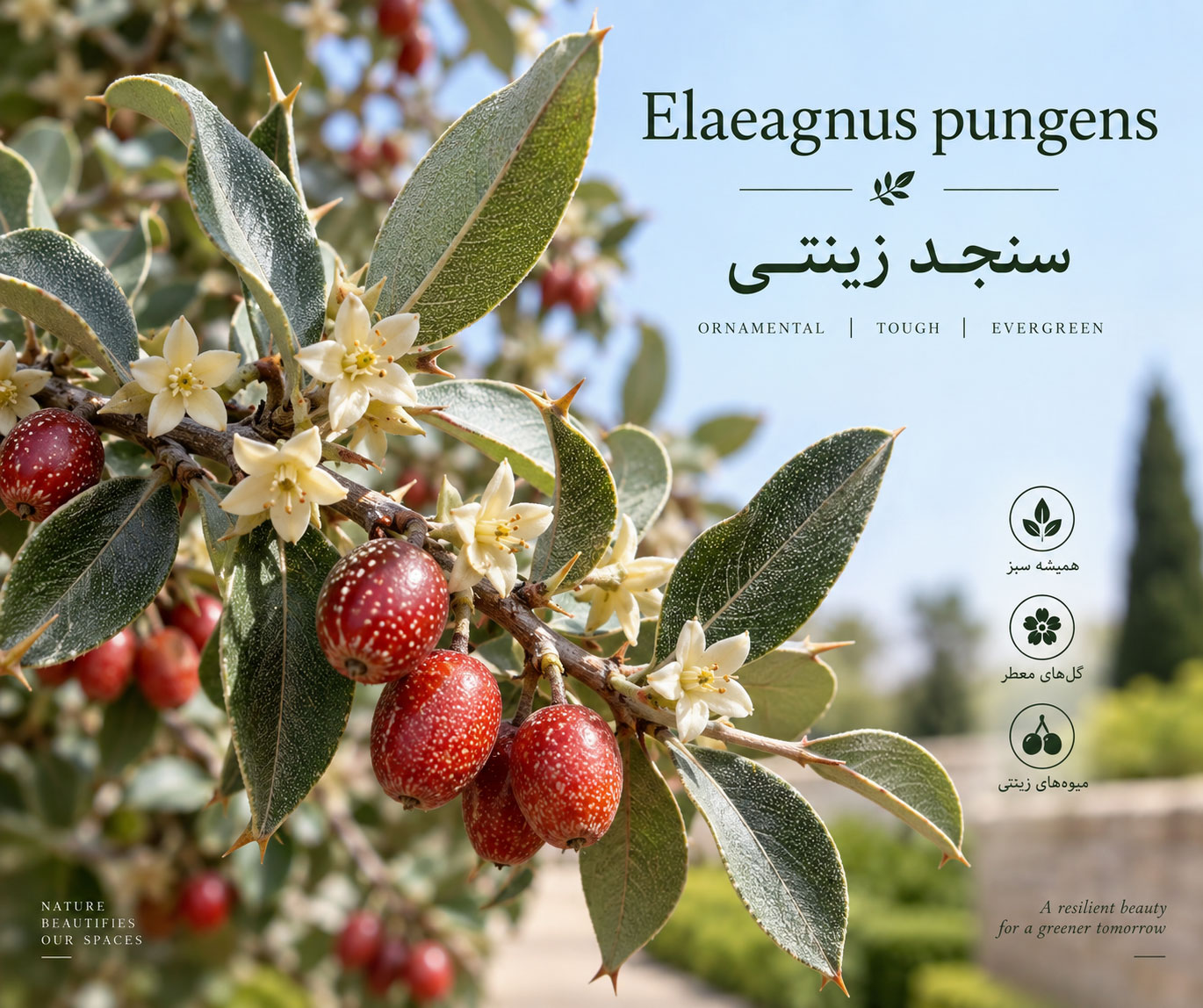 سنجد زینتی - معرفی و خواص گیاهان دارویی